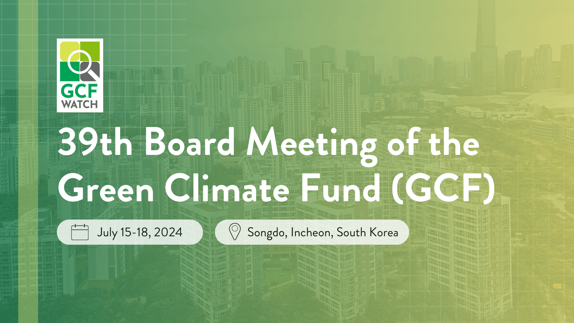GCFWatch – An online CSO platform in following the Green Climate Fund